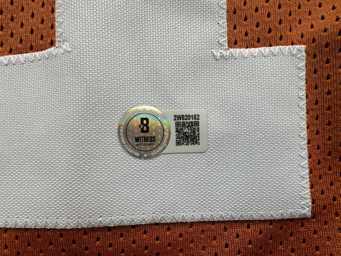 RICKY WILLIAMS SIGNED ORANGE FOOTBALL JERSEY Texas Longhorns w/"98 Heisman"BAS