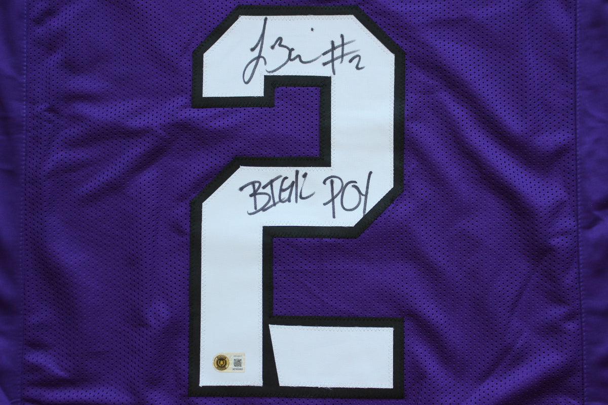 TREVONE BOYKIN TCU HORNED FROGS SIGNED PURPLE JERSEY wBIG12POY BAS