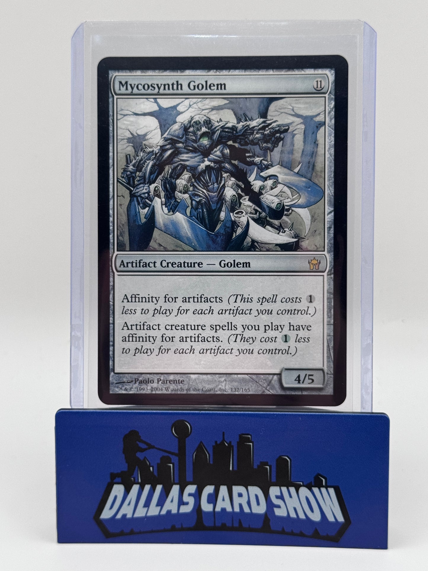 2004 Magic the Gathering - Mycosynth Golem (Rare) - 4/5 Fifth Dawn (5DN) LP