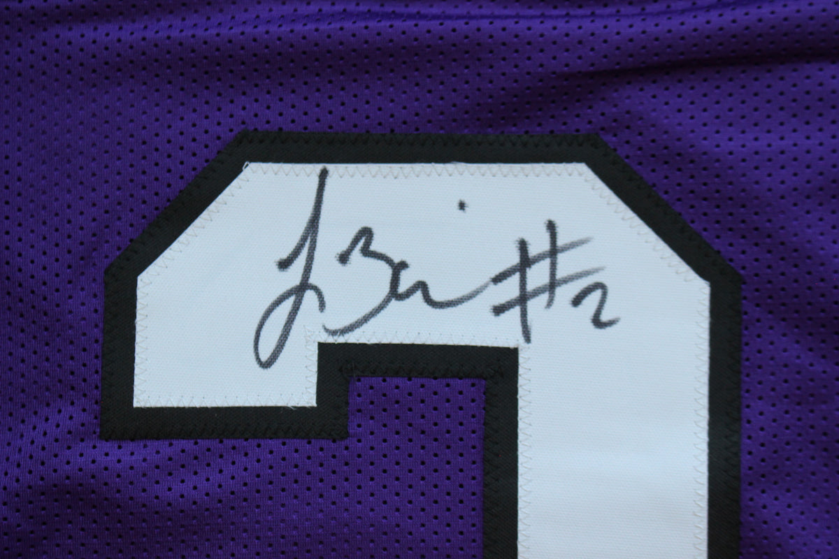 TREVONE BOYKIN TCU HORNED FROGS SIGNED PURPLE JERSEY wBIG12POY BAS