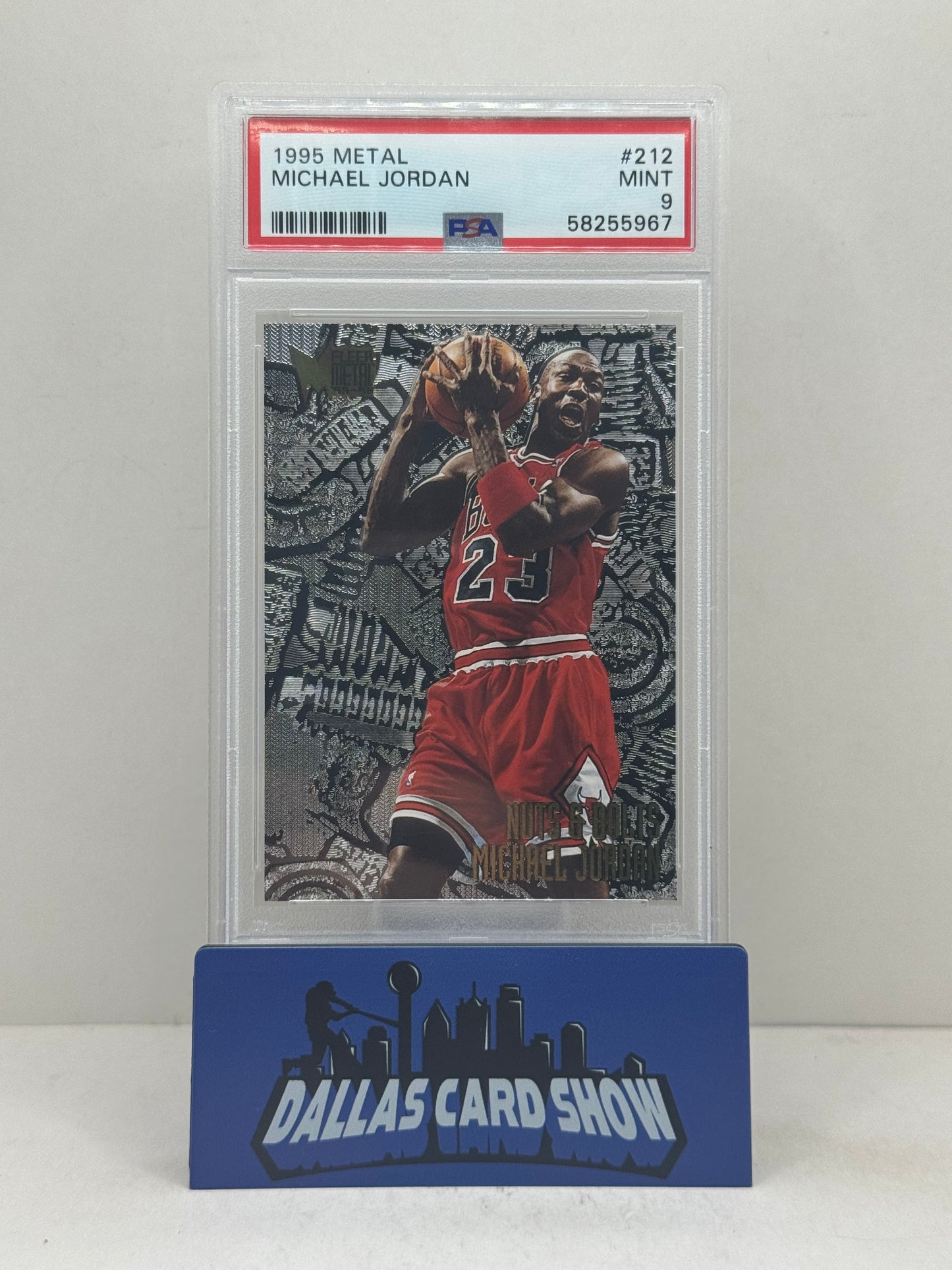 1995 Fleer Metal #212 Michael Jordan Nuts & Bolts PSA 9