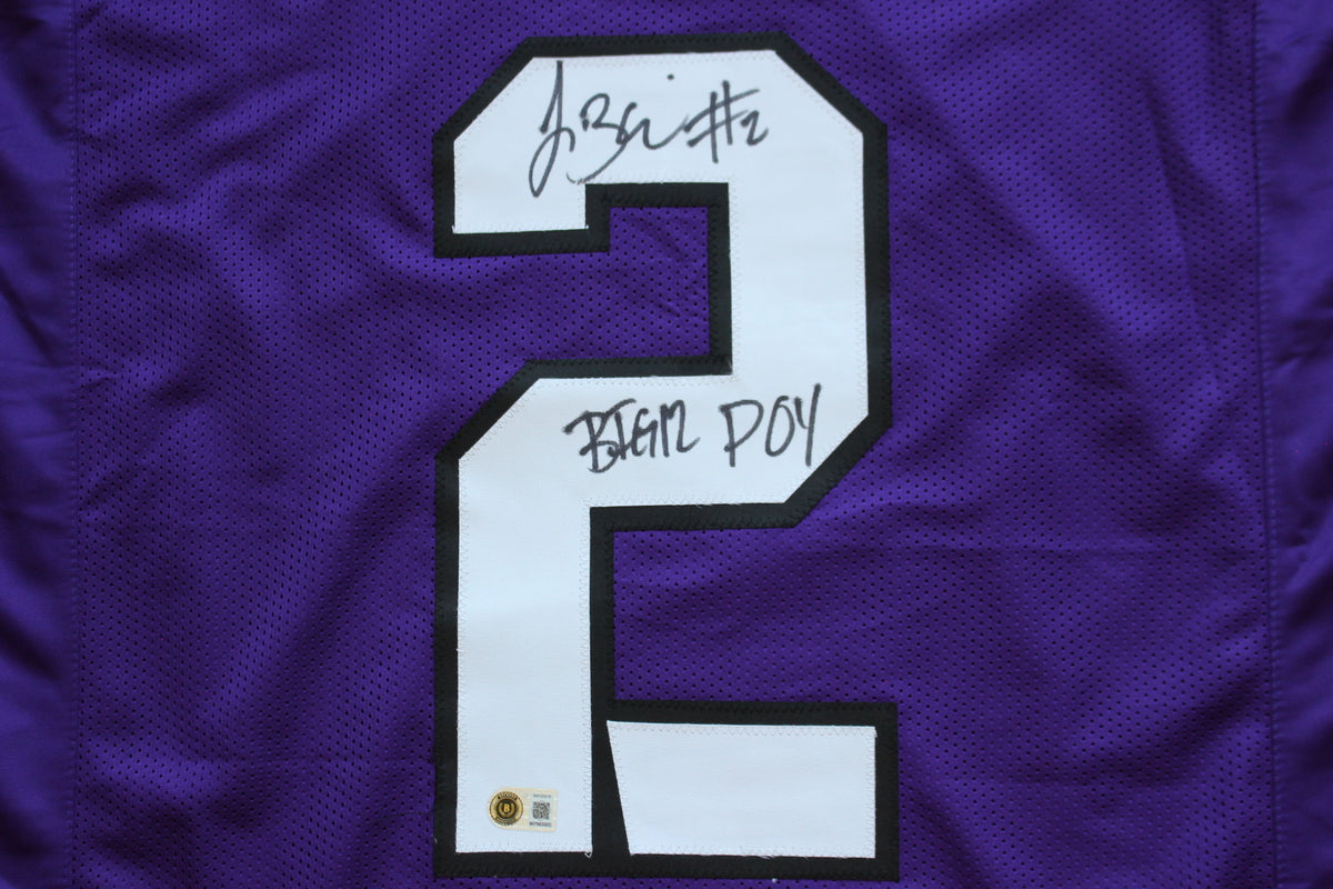 TREVONE BOYKIN TCU HORNED FROGS SIGNED PURPLE JERSEY wBIG12POY BAS