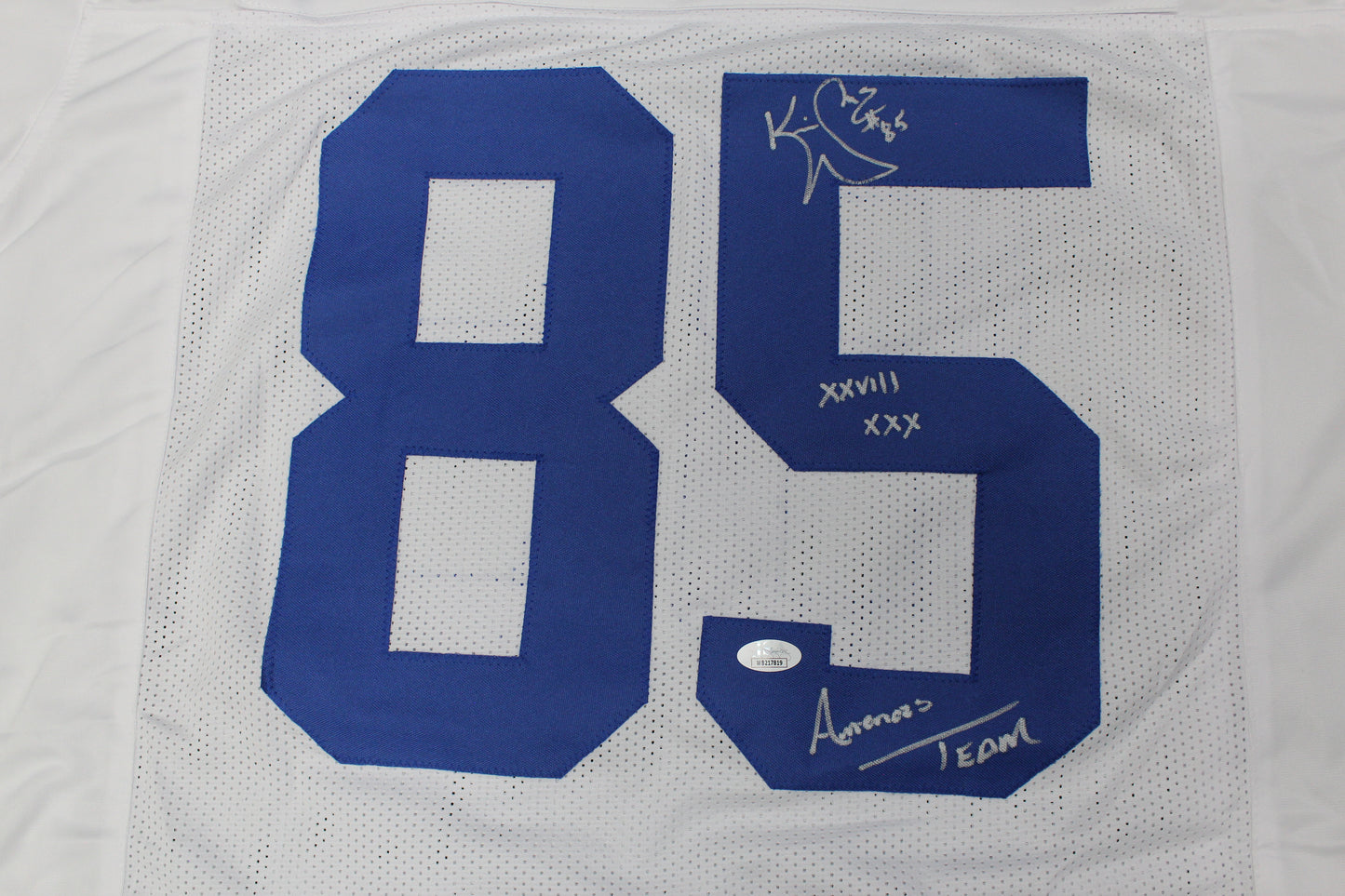 KEVIN WILLIAMS DALLAS COWBOYS SIGNED JERSEY Hurricanes w/INSCs 2XL JSA