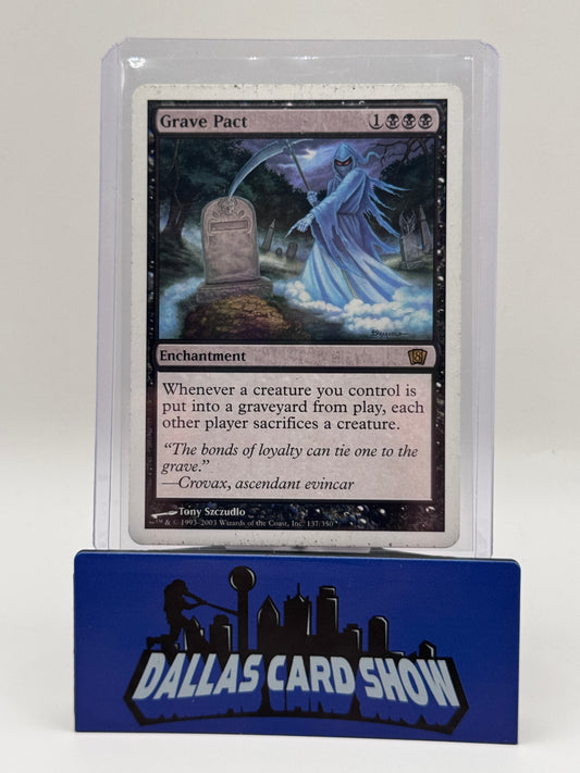 2003 Magic the Gathering - Grave Pact (Rare) - 8th Edition (8ED) MP