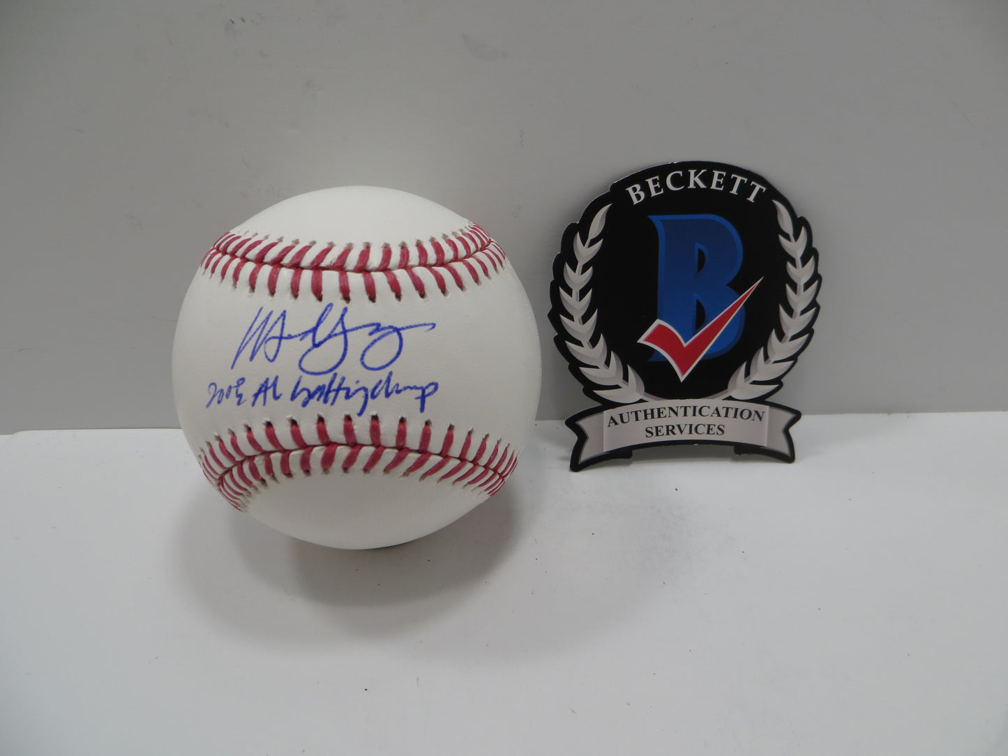 MICHAEL YOUNG SIGNED RAWLINGS OML BASEBALL w/INSC TEXAS RANGERS JSA