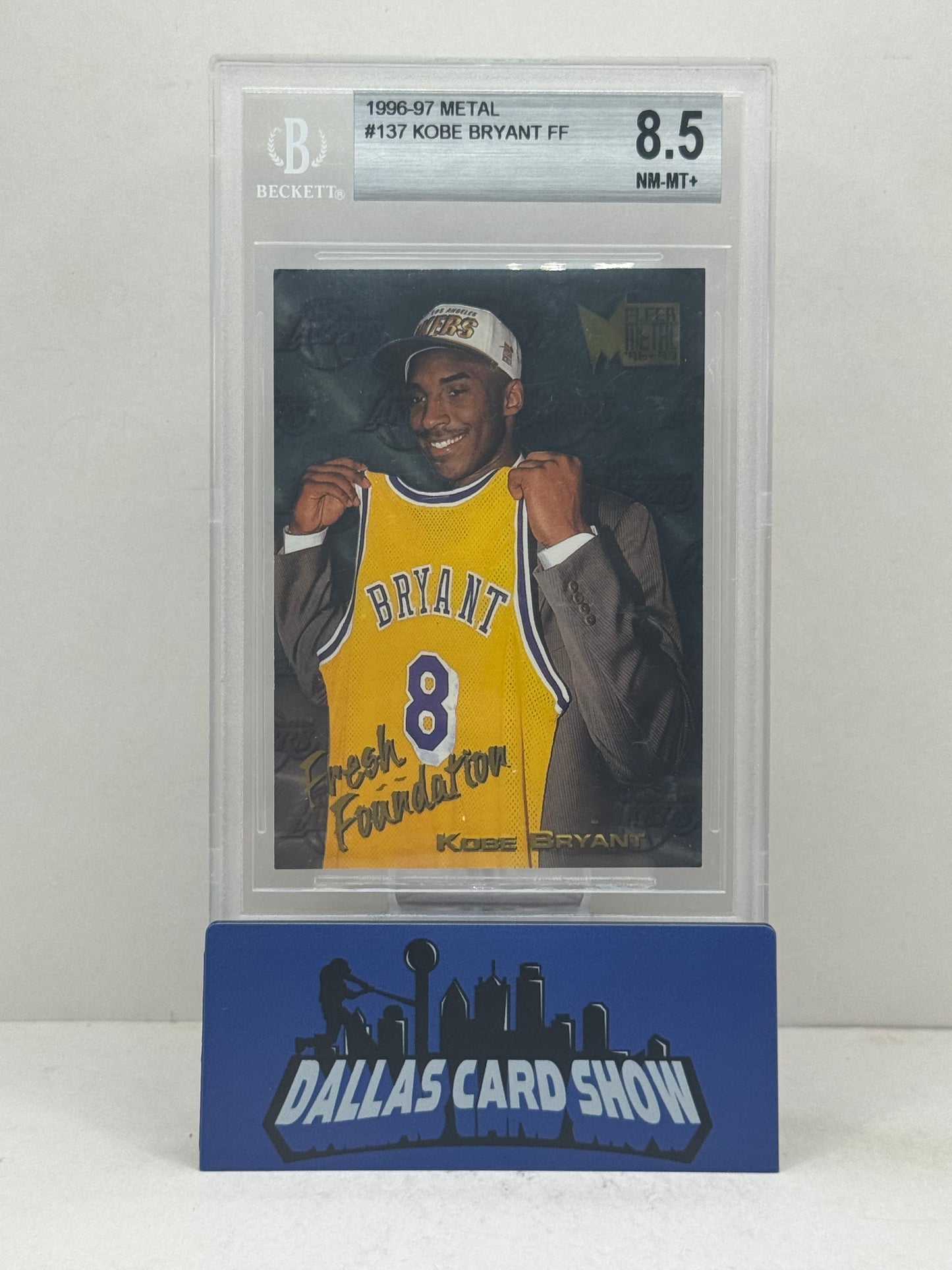 1996-97 Fleer Metal #137 Kobe Bryant Fresh Foundations Rookie BGS 8.5