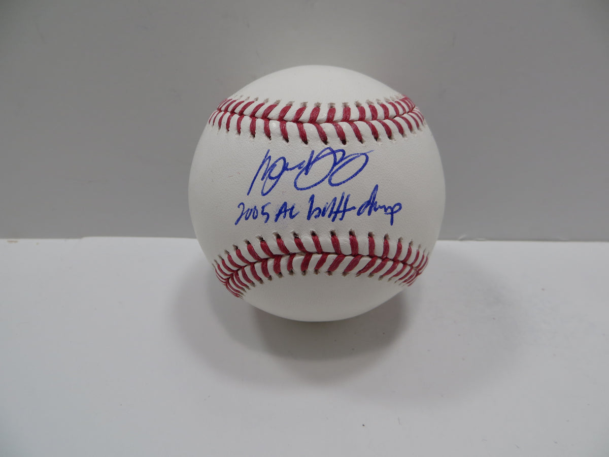 MICHAEL YOUNG SIGNED RAWLINGS OML BASEBALL w/INSC TEXAS RANGERS JSA