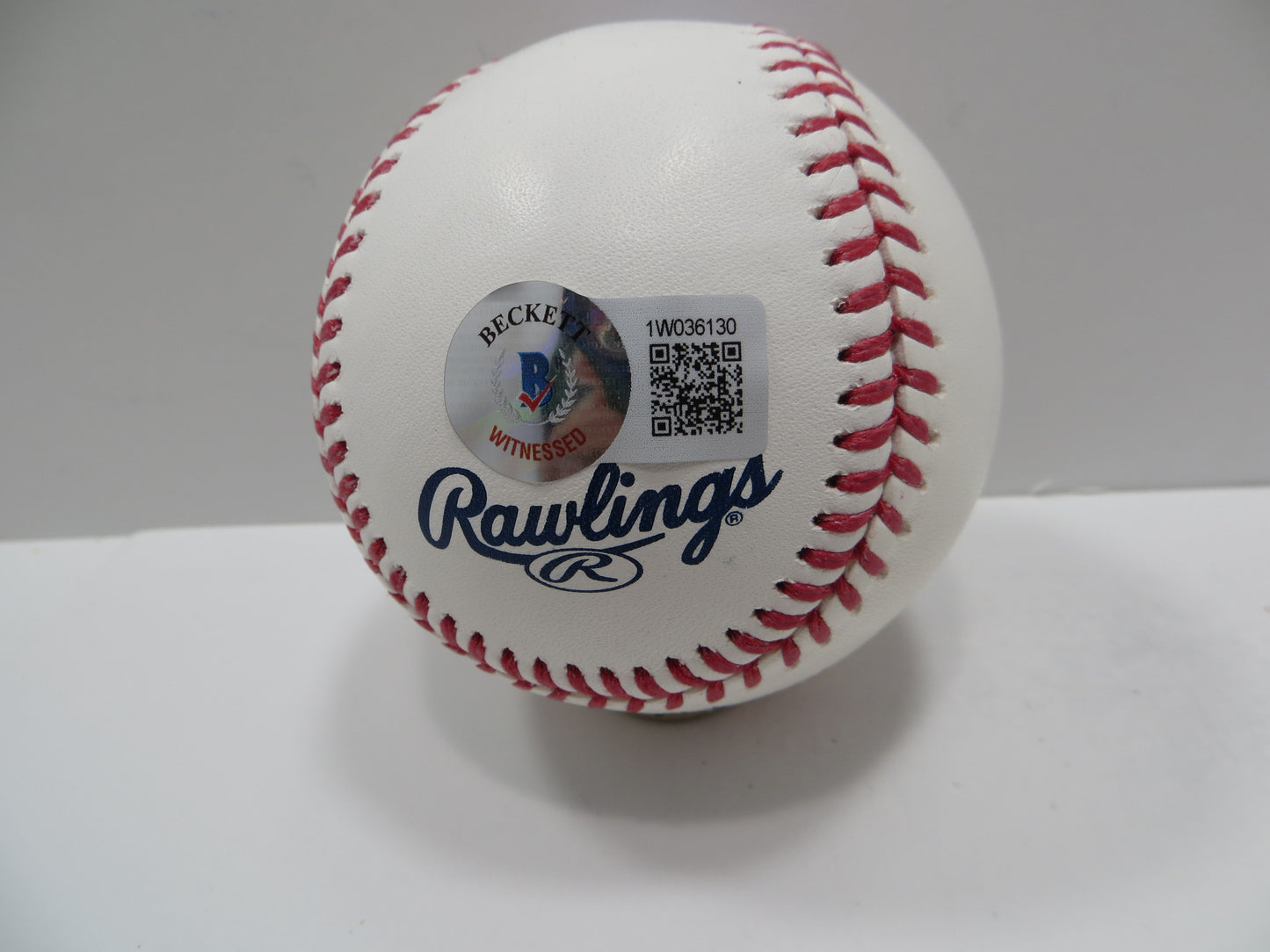 MICHAEL YOUNG SIGNED RAWLINGS OML BASEBALL w/INSC TEXAS RANGERS JSA