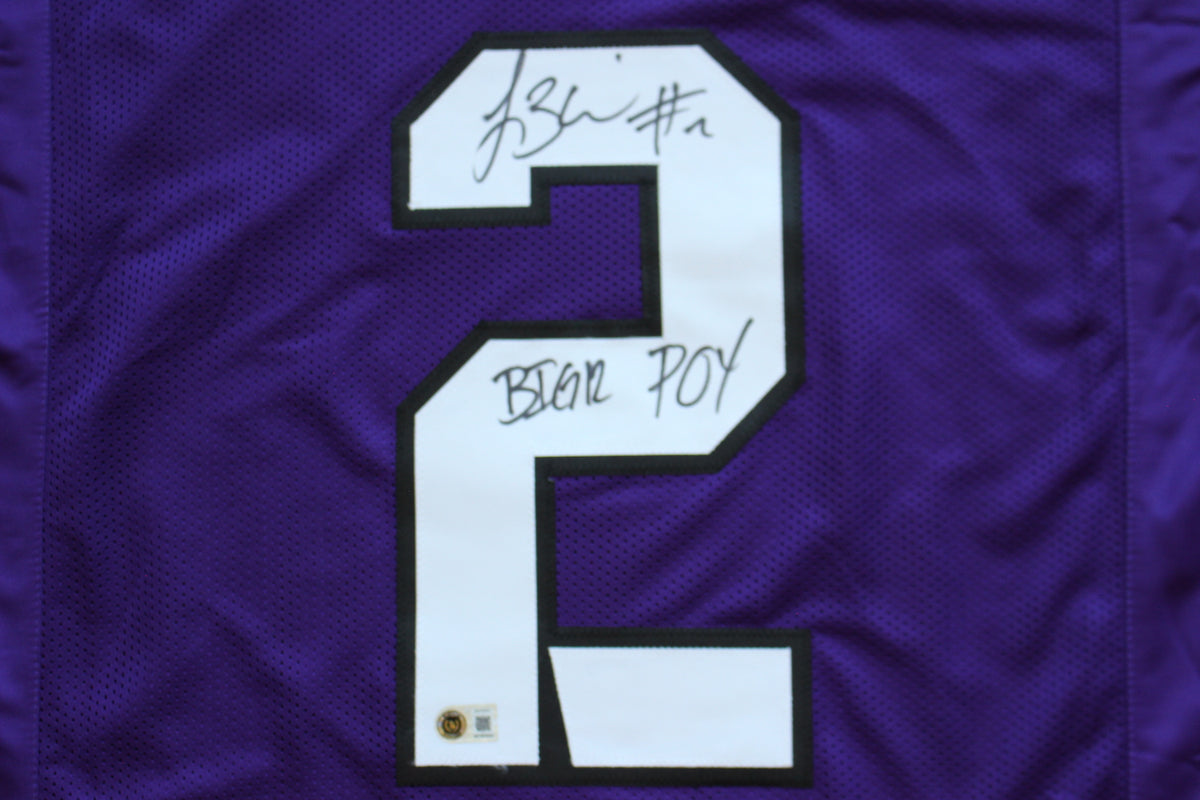 TREVONE BOYKIN TCU HORNED FROGS SIGNED PURPLE JERSEY wBIG12POY BAS