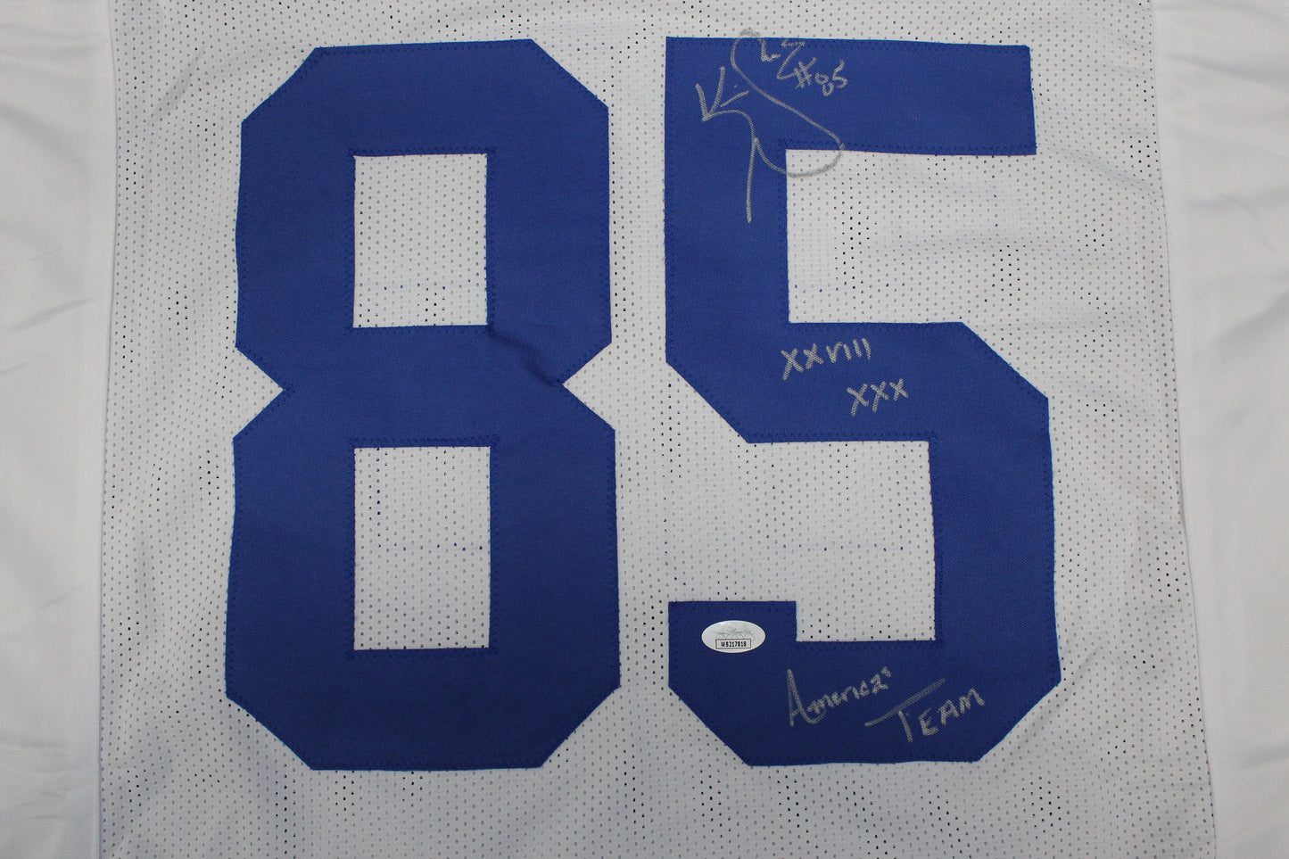 KEVIN WILLIAMS DALLAS COWBOYS SIGNED JERSEY Hurricanes w/INSCs 2XL JSA