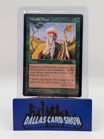 1996 Magic the Gathering - Worldly Tutor (Uncommon) - Mirage (MIR) LP