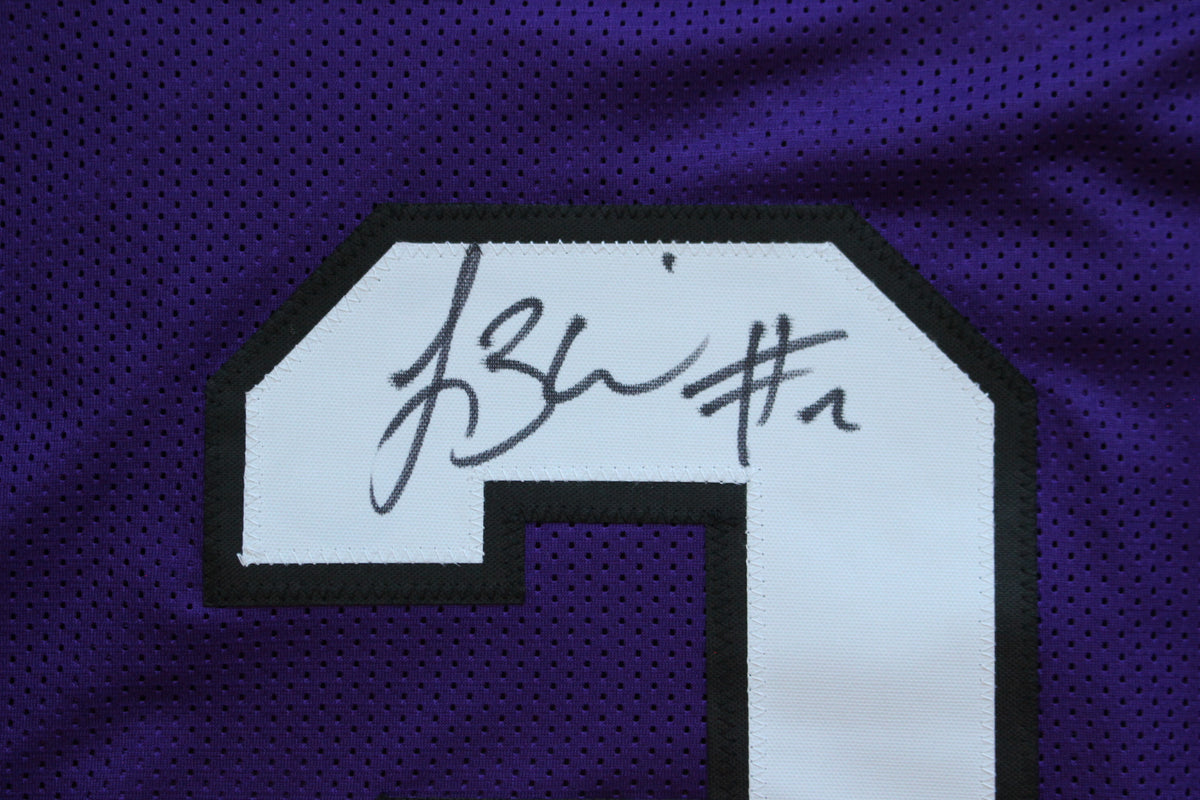 TREVONE BOYKIN TCU HORNED FROGS SIGNED PURPLE JERSEY wBIG12POY BAS