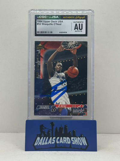 1994 Upper Deck USA #52 Shaquille O'Neal CGC Authentic Auto