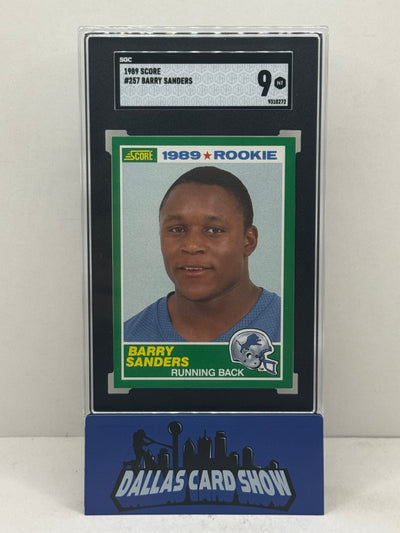 1989 Score #257 Barry Sanders Rookie RC SGC 9