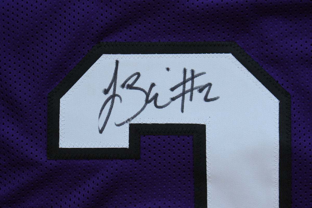 TREVONE BOYKIN TCU HORNED FROGS SIGNED PURPLE JERSEY wBIG12POY BAS
