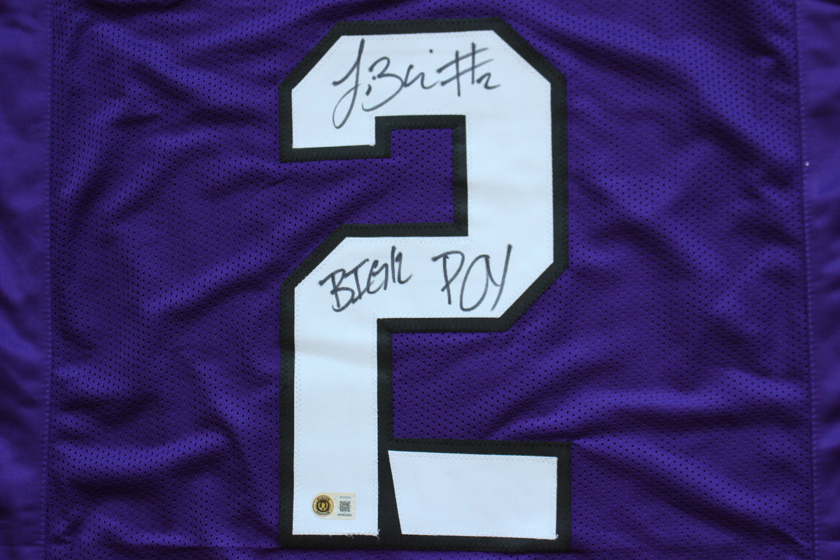 TREVONE BOYKIN TCU HORNED FROGS SIGNED PURPLE JERSEY wBIG12POY BAS