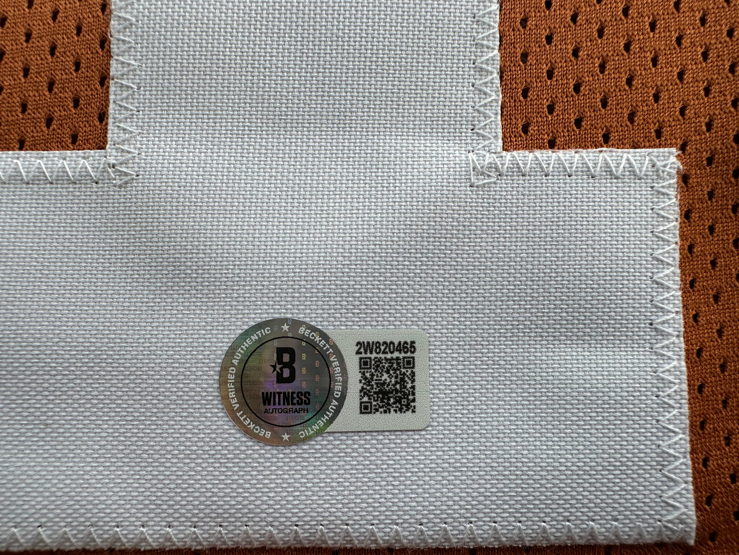 RICKY WILLIAMS SIGNED ORANGE FOOTBALL JERSEY Texas Longhorns 2XL BAS COA