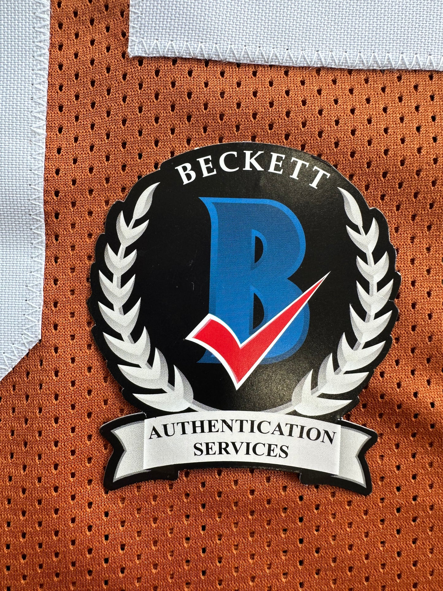 RICKY WILLIAMS SIGNED ORANGE FOOTBALL JERSEY Texas Longhorns 2XL BAS COA