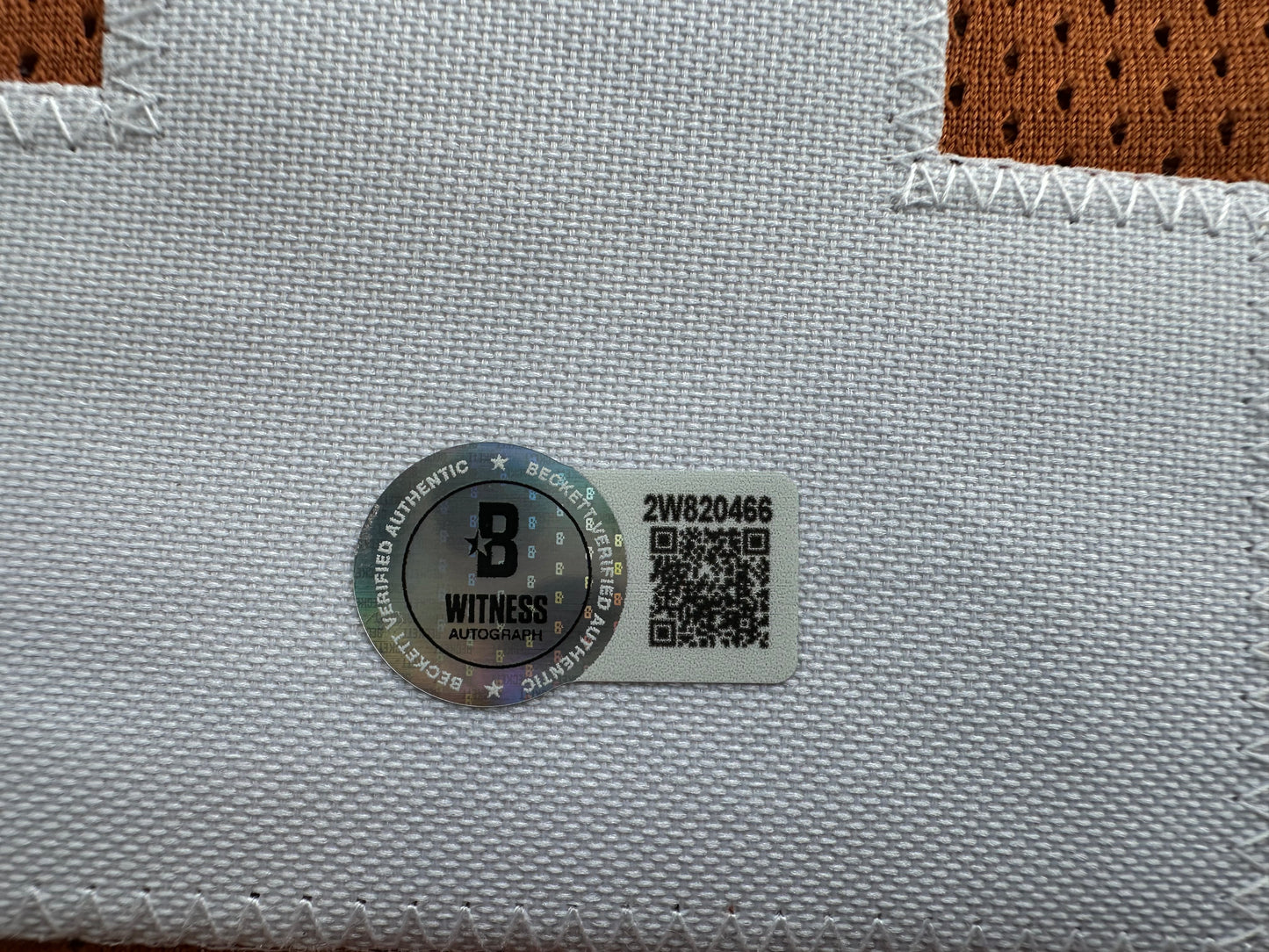 RICKY WILLIAMS SIGNED ORANGE FOOTBALL JERSEY Texas Longhorns 2XL BAS COA