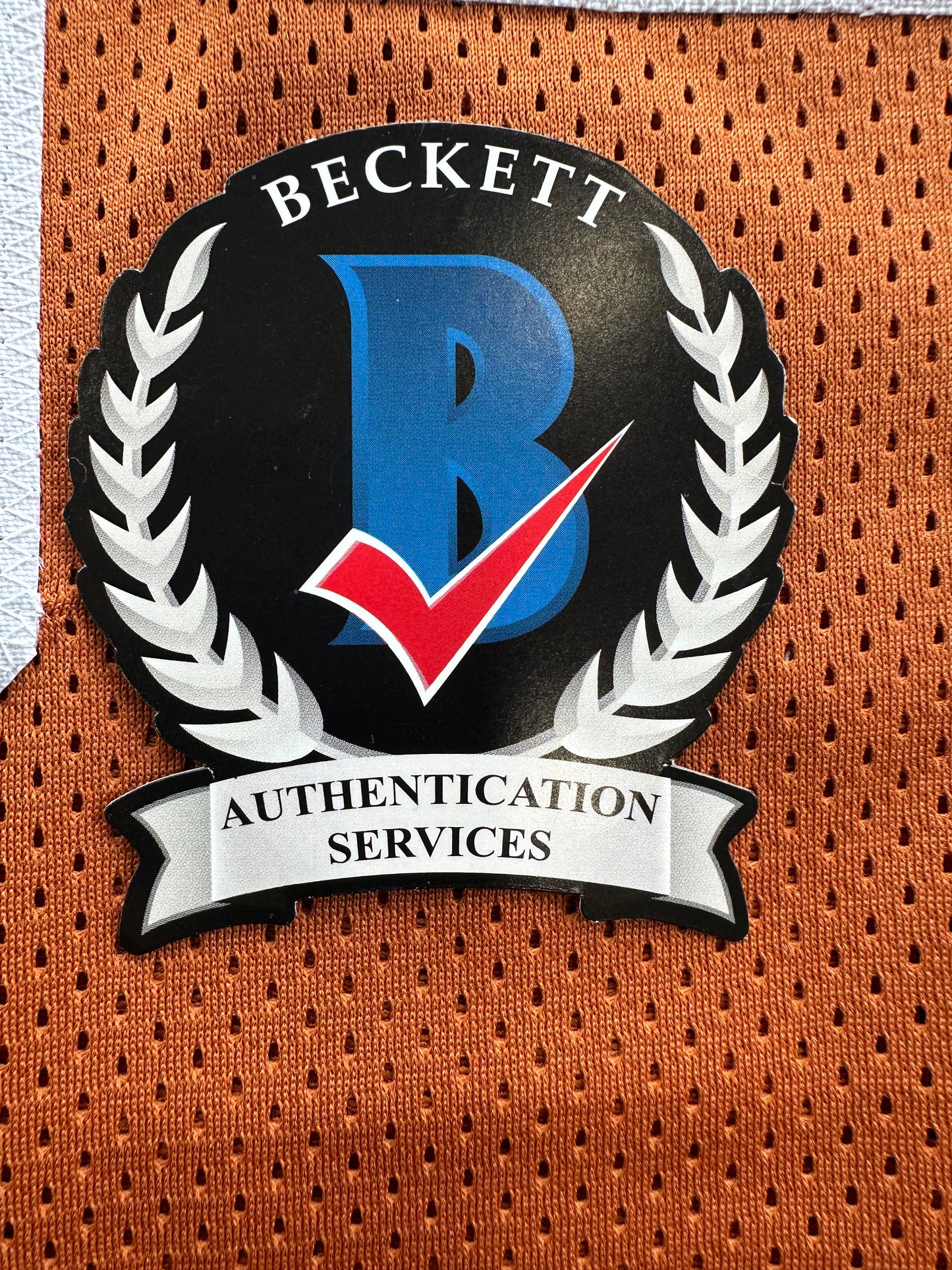 RICKY WILLIAMS SIGNED ORANGE FOOTBALL JERSEY Texas Longhorns 3XL BAS COA