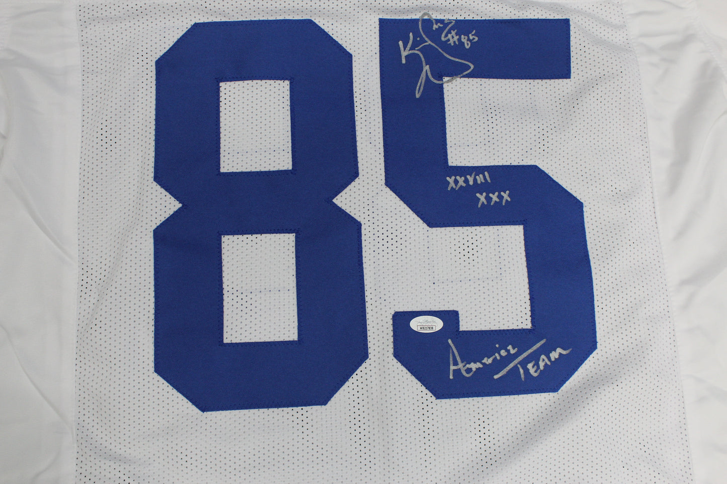 KEVIN WILLIAMS DALLAS COWBOYS SIGNED JERSEY Hurricanes w/INSCs XL JSA