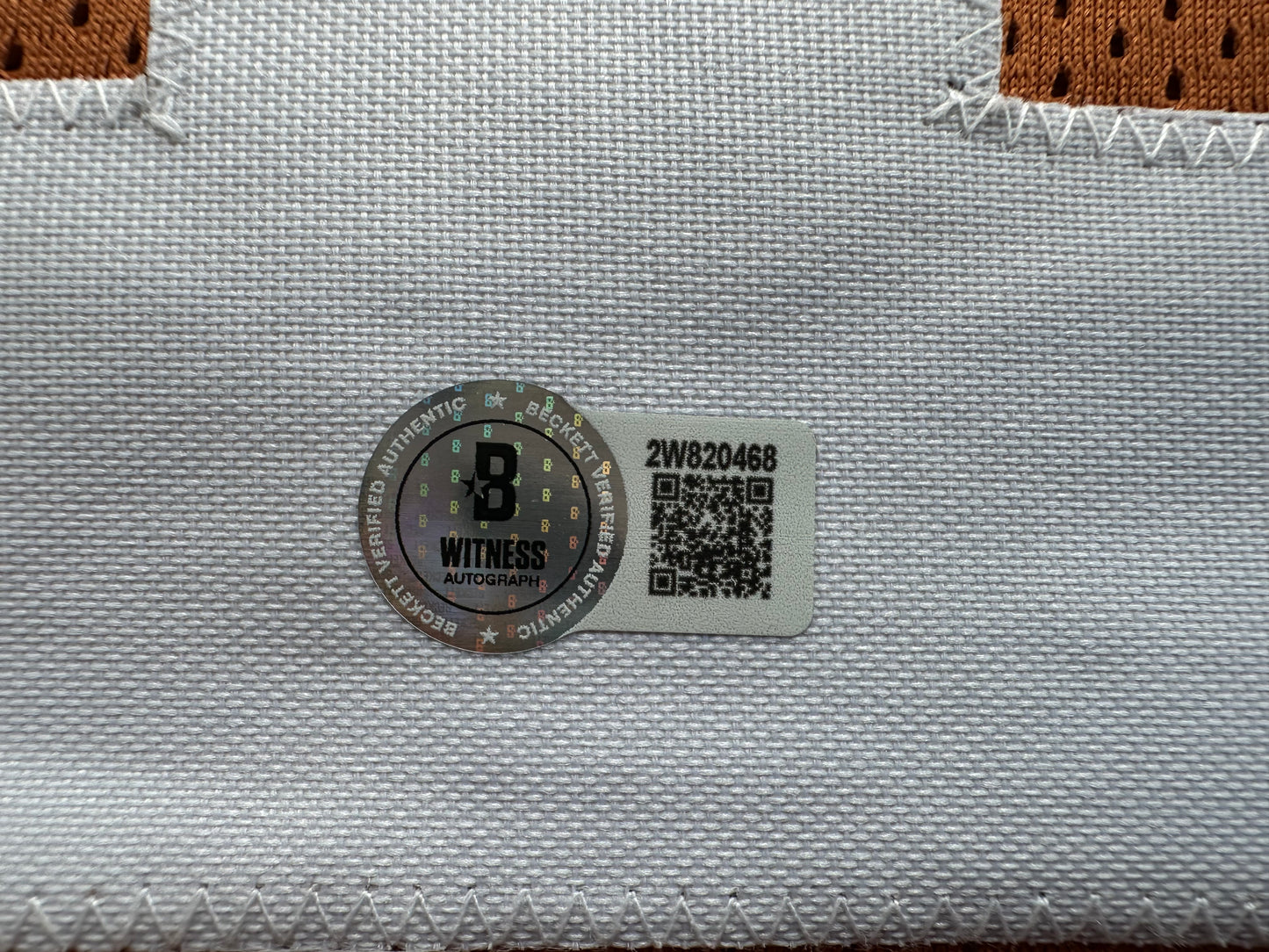 RICKY WILLIAMS SIGNED ORANGE FOOTBALL JERSEY Texas Longhorns 3XL BAS COA