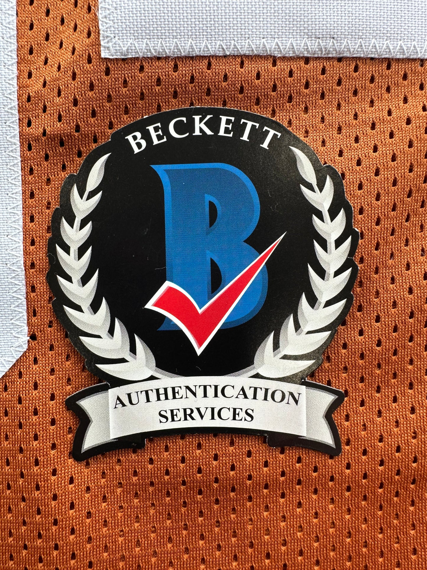 RICKY WILLIAMS SIGNED ORANGE FOOTBALL JERSEY Texas Longhorns 3XL BAS COA