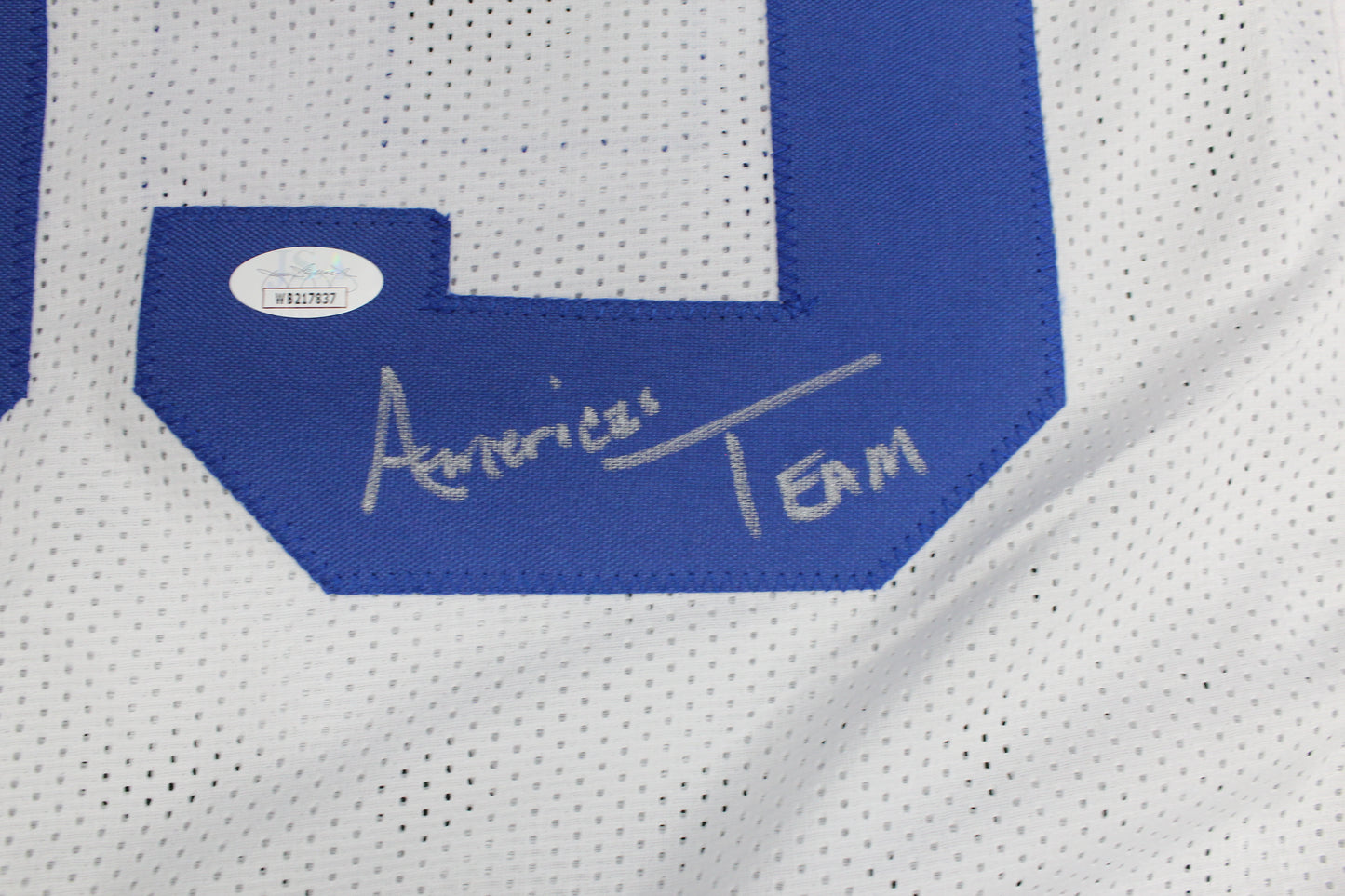 KEVIN WILLIAMS DALLAS COWBOYS SIGNED JERSEY Hurricanes w/INSCs XL JSA