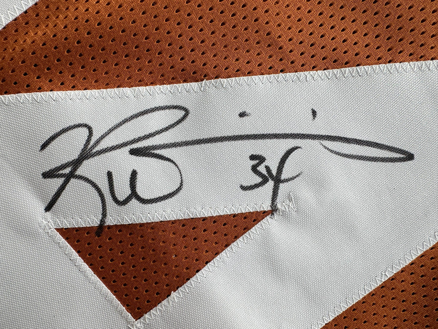 RICKY WILLIAMS SIGNED ORANGE FOOTBALL JERSEY Texas Longhorns 3XL BAS COA