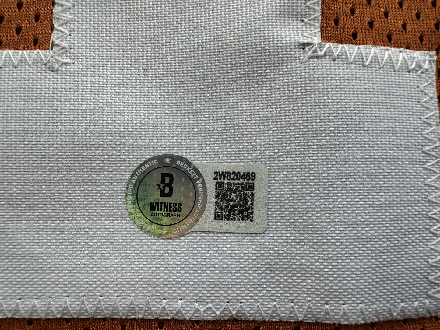 RICKY WILLIAMS SIGNED ORANGE FOOTBALL JERSEY Texas Longhorns 3XL BAS COA