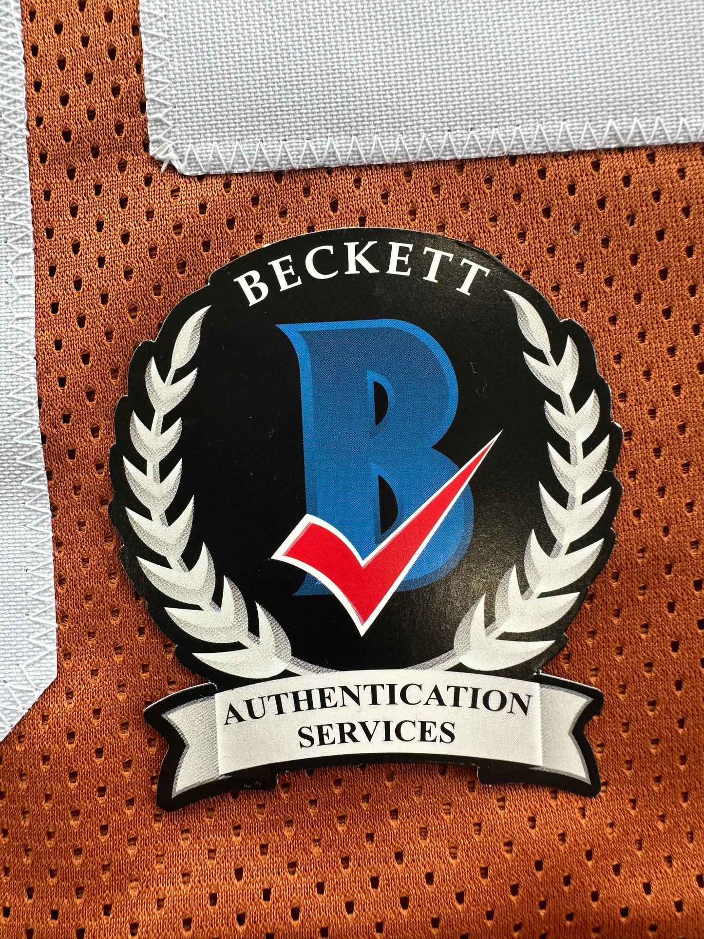 RICKY WILLIAMS SIGNED ORANGE FOOTBALL JERSEY Texas Longhorns 3XL BAS COA