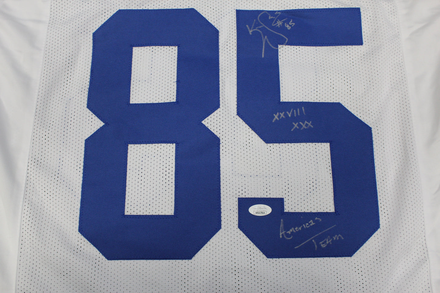 KEVIN WILLIAMS DALLAS COWBOYS SIGNED JERSEY Hurricanes w/INSCs XL JSA