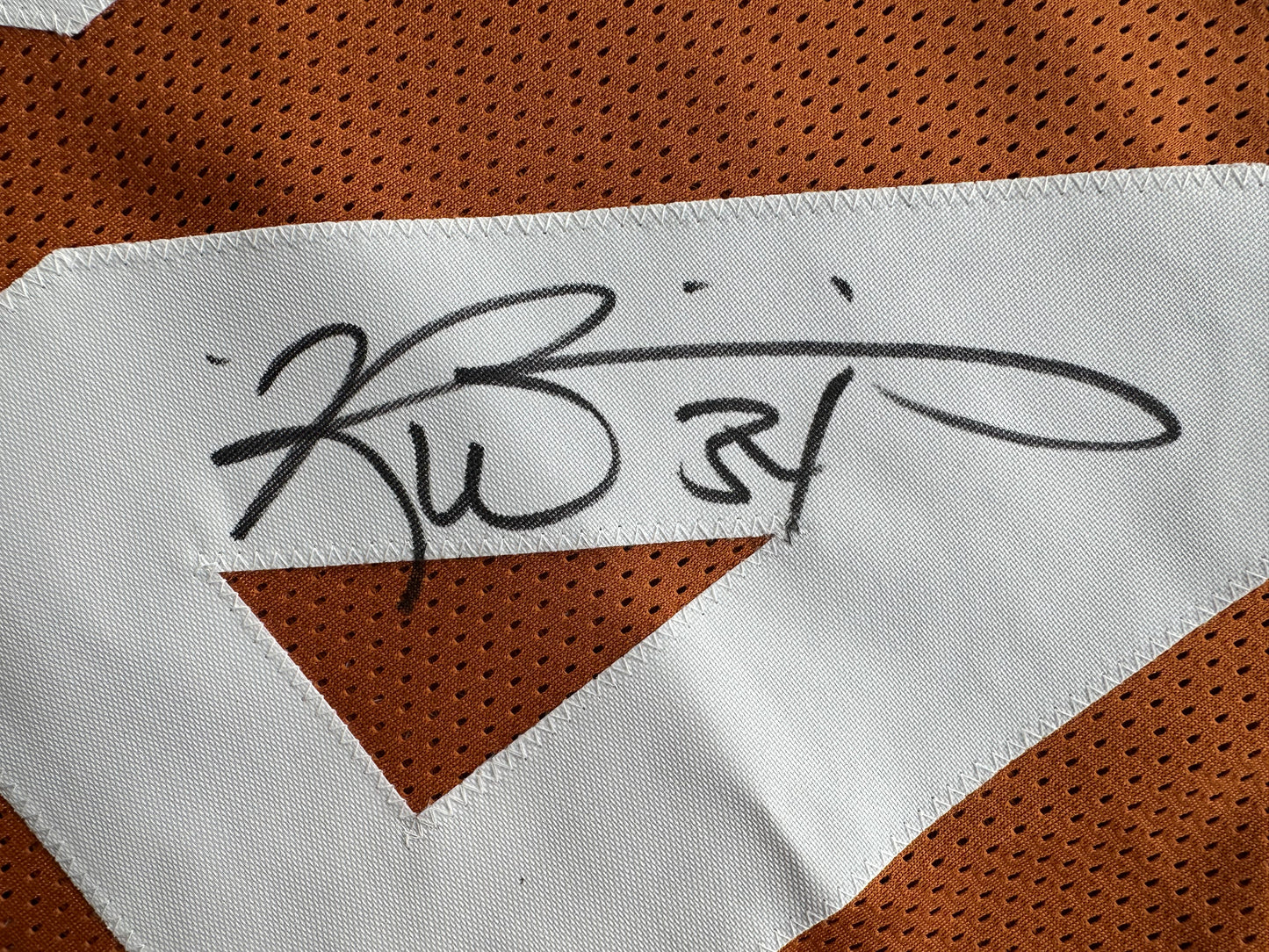 RICKY WILLIAMS SIGNED ORANGE FOOTBALL JERSEY Texas Longhorns 3XL BAS COA