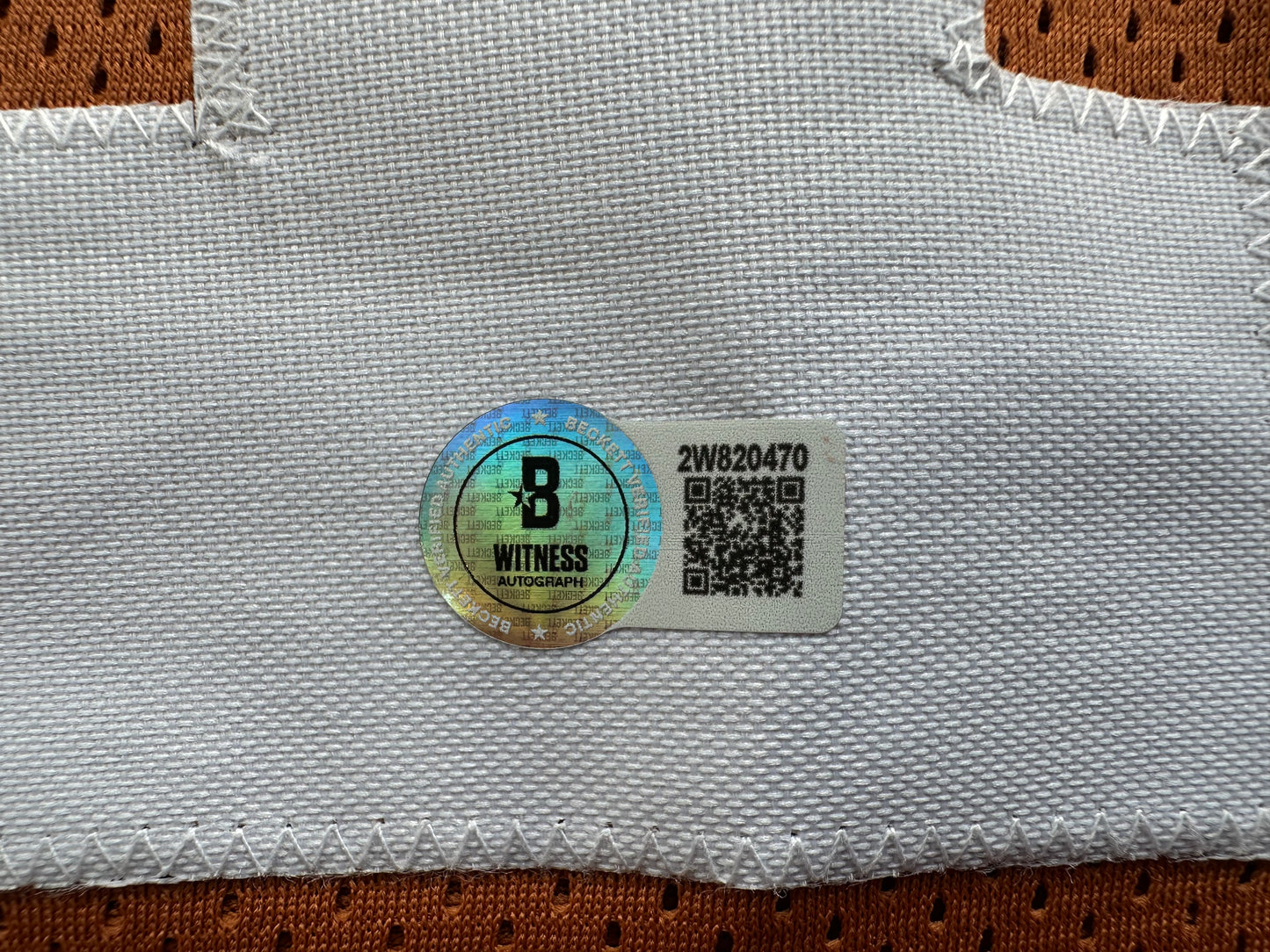 RICKY WILLIAMS SIGNED ORANGE FOOTBALL JERSEY Texas Longhorns 3XL BAS COA