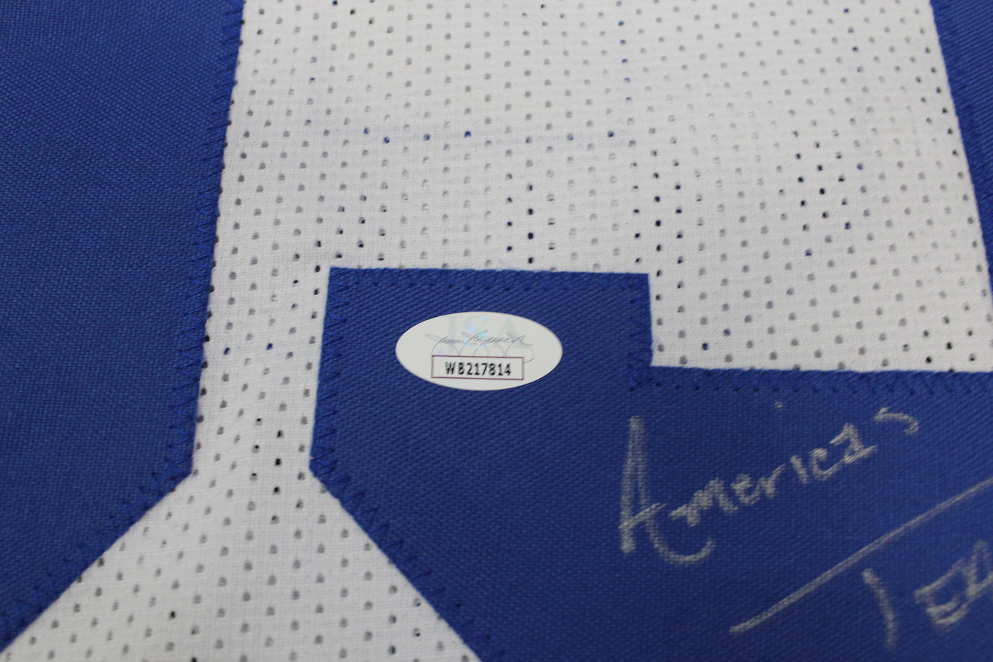 KEVIN WILLIAMS DALLAS COWBOYS SIGNED JERSEY Hurricanes w/INSCs XL JSA