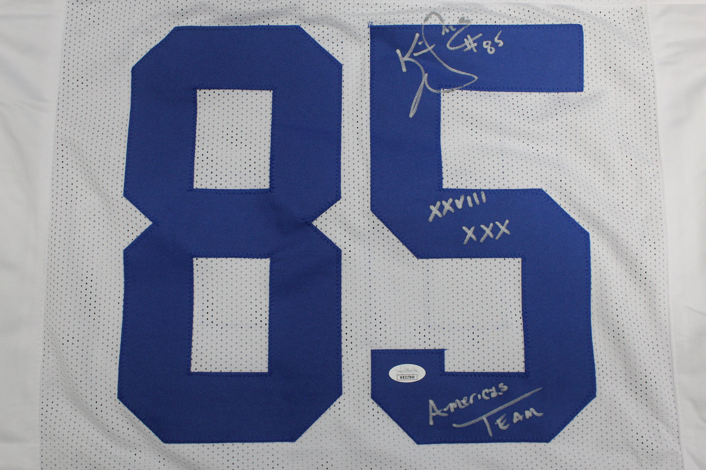 KEVIN WILLIAMS DALLAS COWBOYS SIGNED JERSEY Hurricanes w/INSCs XL JSA