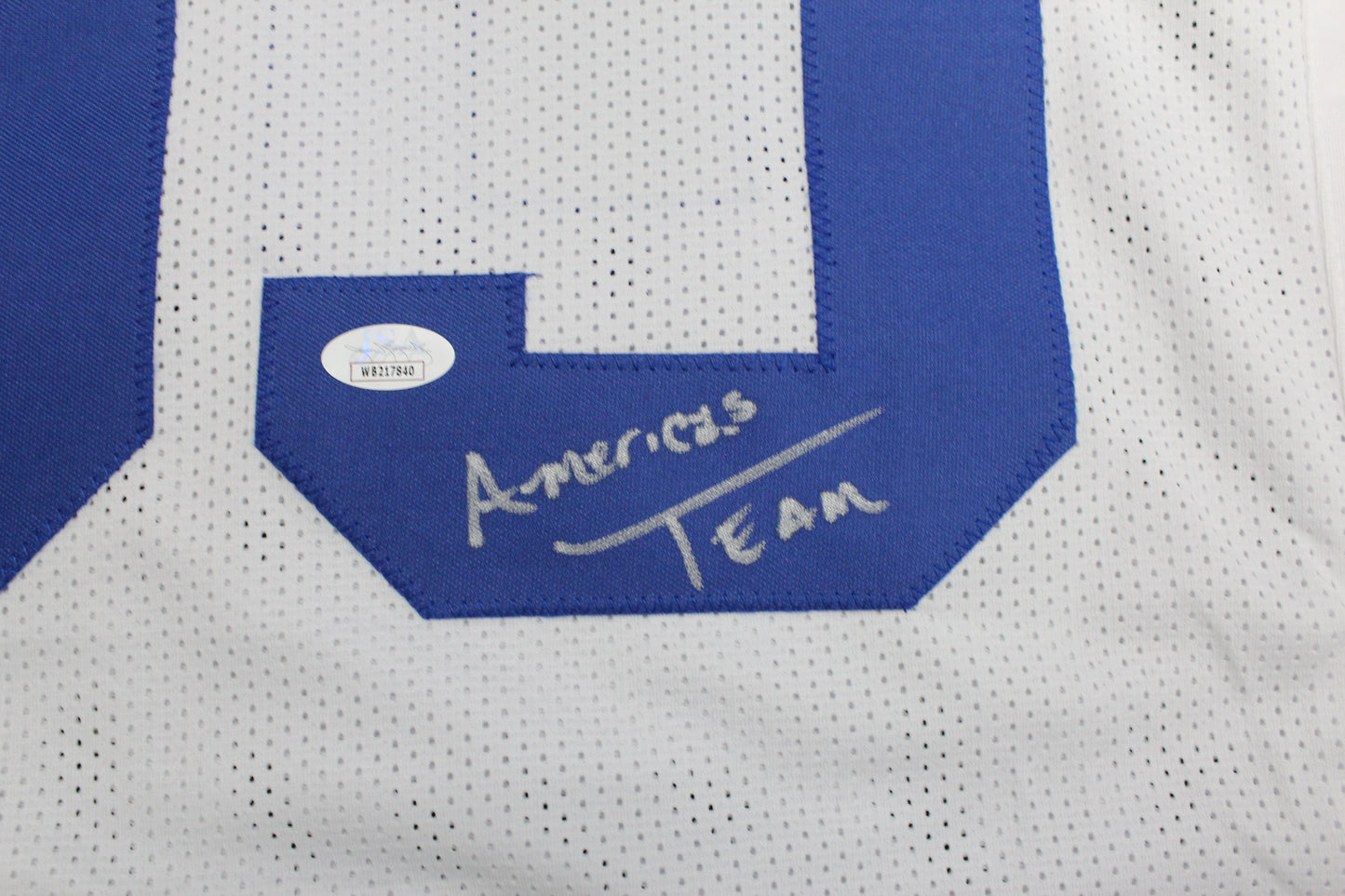 KEVIN WILLIAMS DALLAS COWBOYS SIGNED JERSEY Hurricanes w/INSCs XL JSA