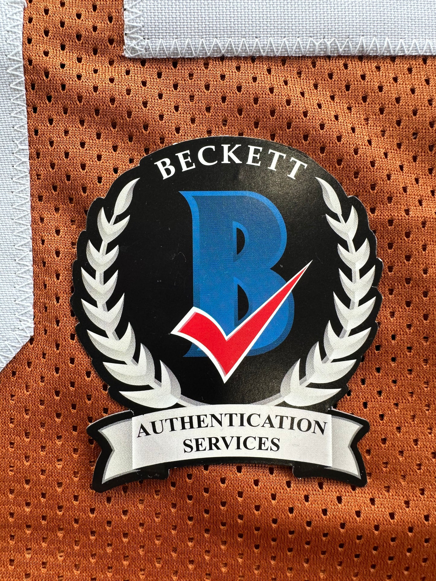 RICKY WILLIAMS SIGNED ORANGE FOOTBALL JERSEY Texas Longhorns 3XL BAS COA