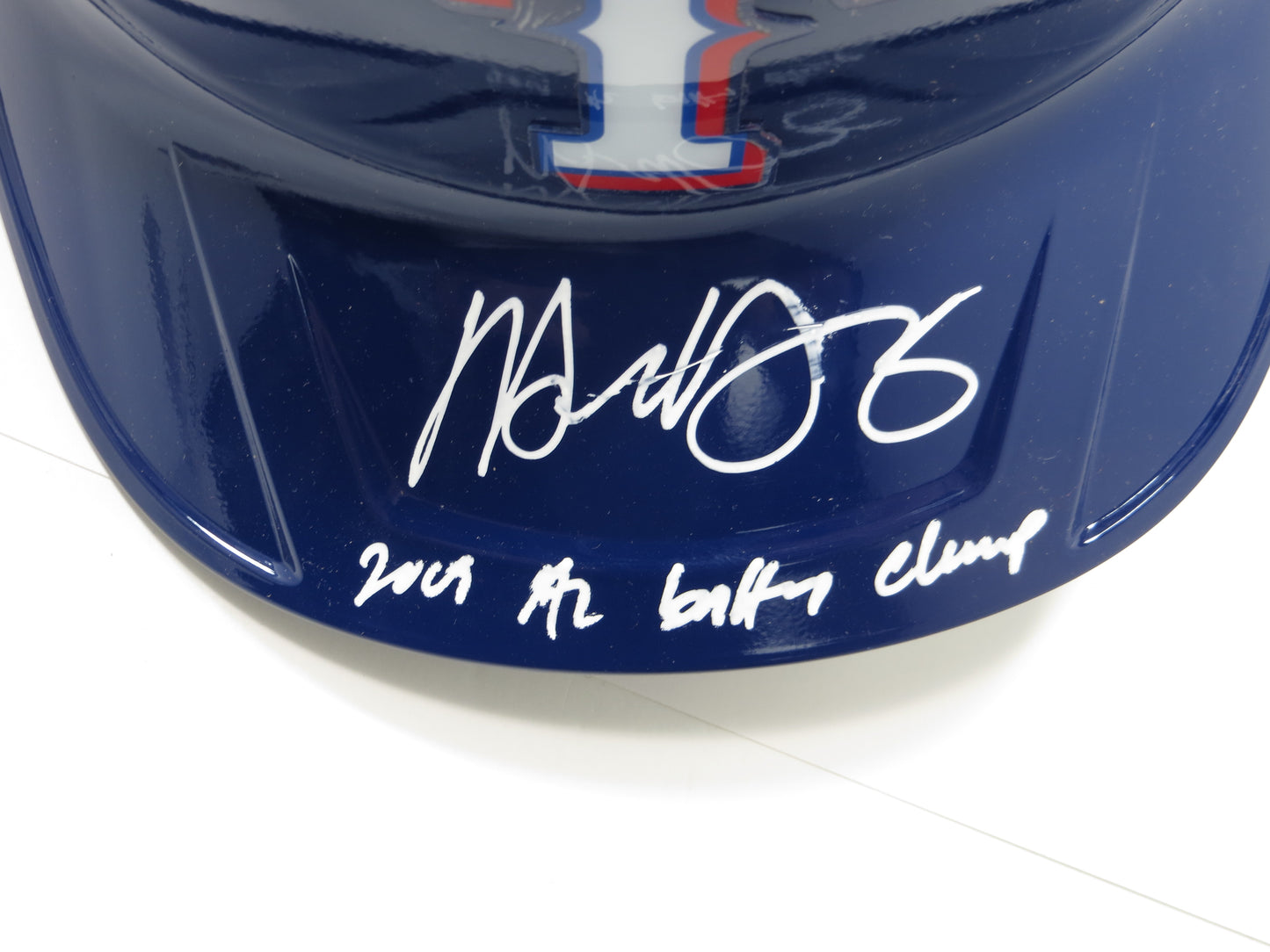 MICHAEL YOUNG TEXAS RANGERS FULL SIZE BATTING HELMET w/INSC BAS COA in Shop