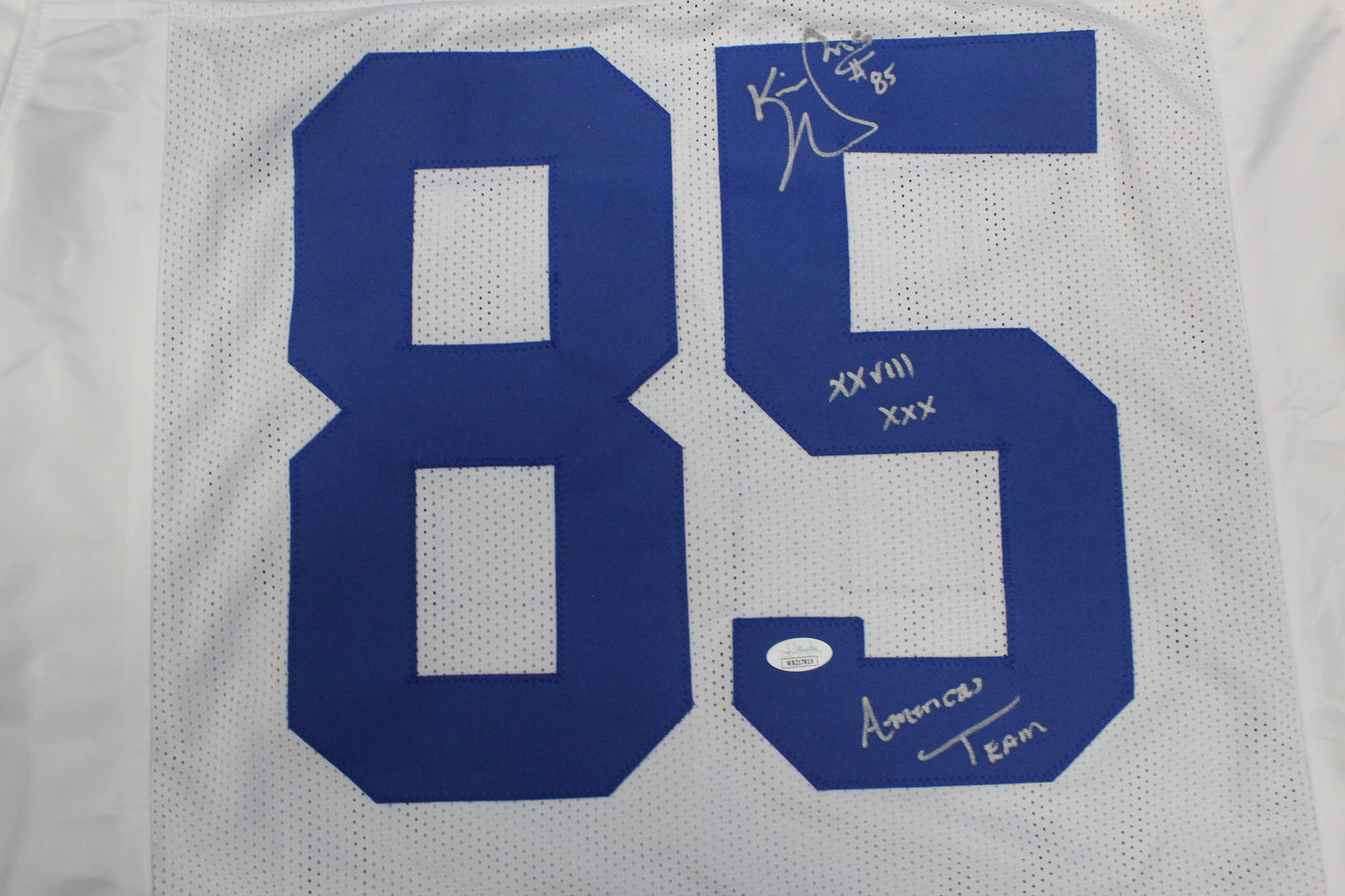 KEVIN WILLIAMS DALLAS COWBOYS SIGNED JERSEY Hurricanes w/INSCs XL JSA