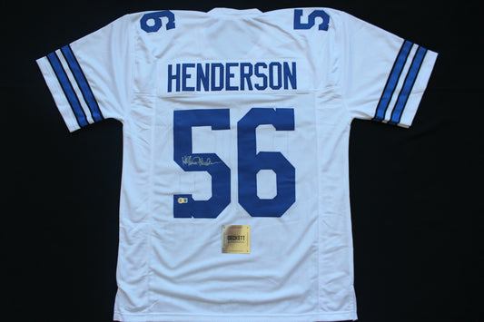 THOMAS HOLLYWOOD HENDERSON DALLAS COWBOYS SIGNED White JERSEY BAS