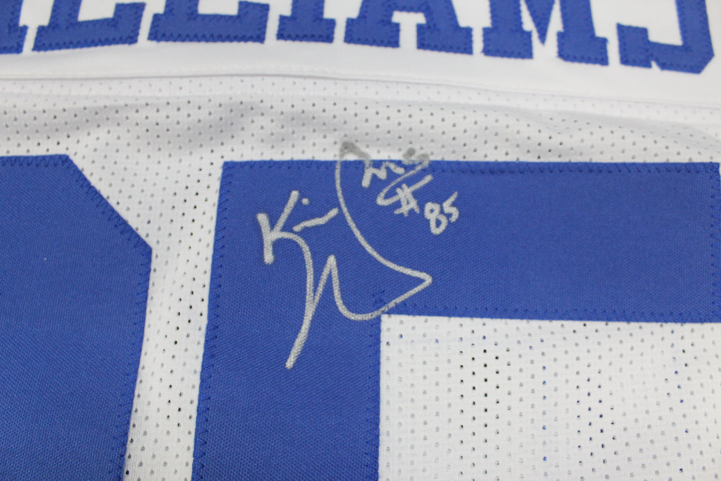 KEVIN WILLIAMS DALLAS COWBOYS SIGNED JERSEY Hurricanes w/INSCs XL JSA
