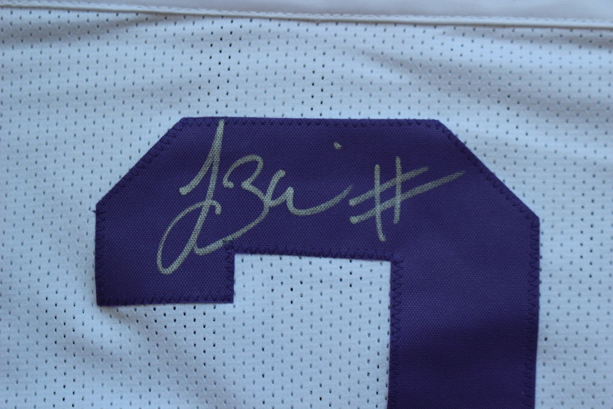 TREVONE BOYKIN TCU HORNED FROGS SIGNED WHITE JERSEY wBIG12POY BAS