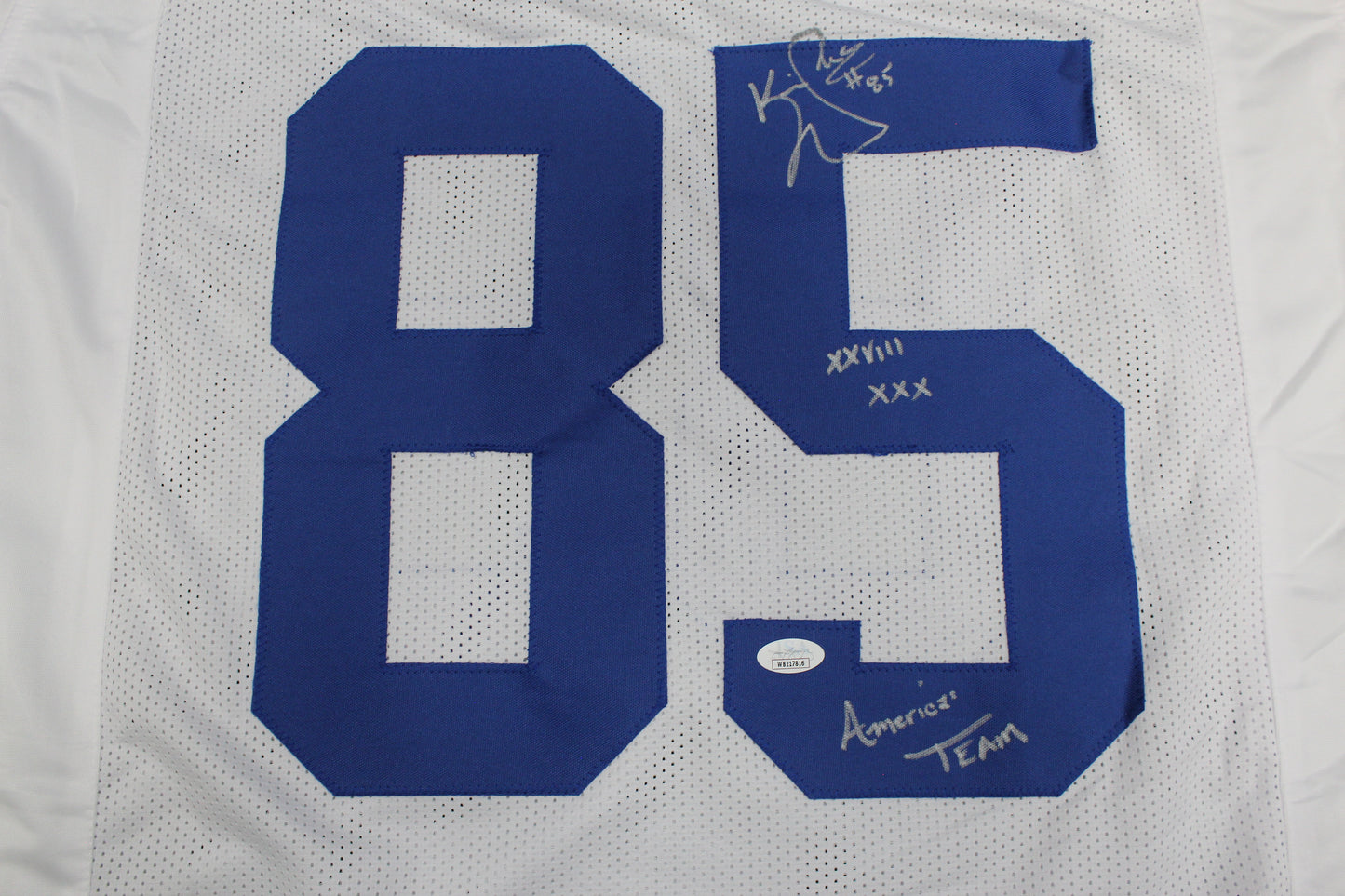 KEVIN WILLIAMS DALLAS COWBOYS SIGNED JERSEY Hurricanes w/INSCs XL JSA