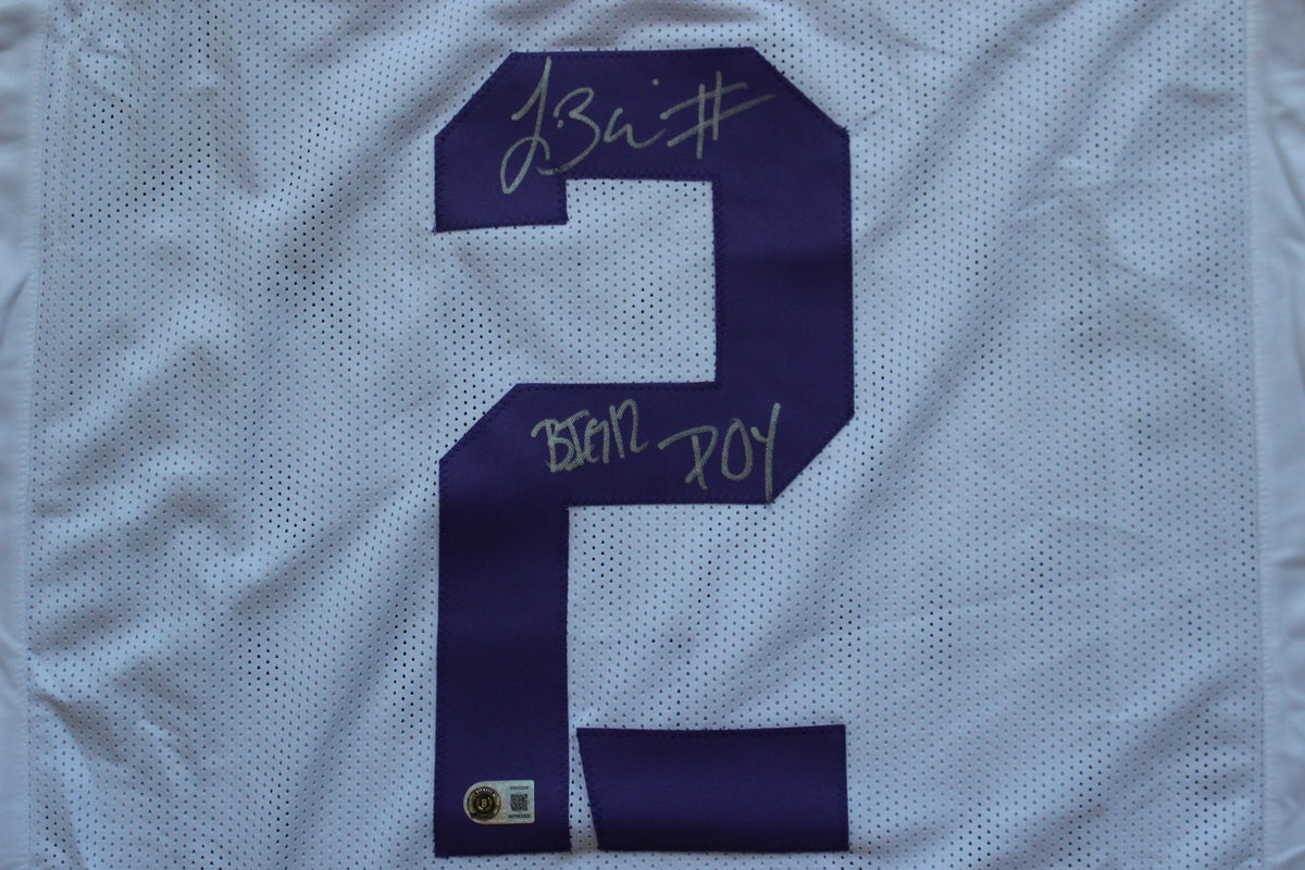 TREVONE BOYKIN TCU HORNED FROGS SIGNED WHITE JERSEY wBIG12POY BAS