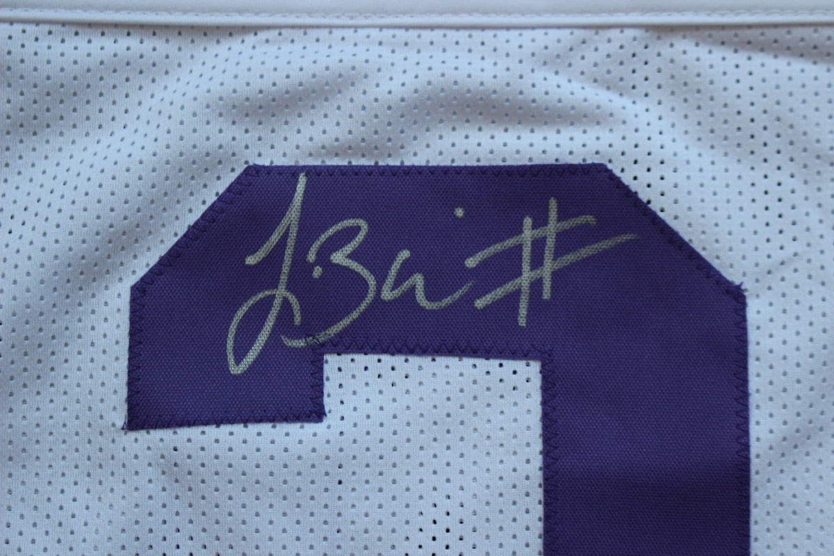 TREVONE BOYKIN TCU HORNED FROGS SIGNED WHITE JERSEY wBIG12POY BAS
