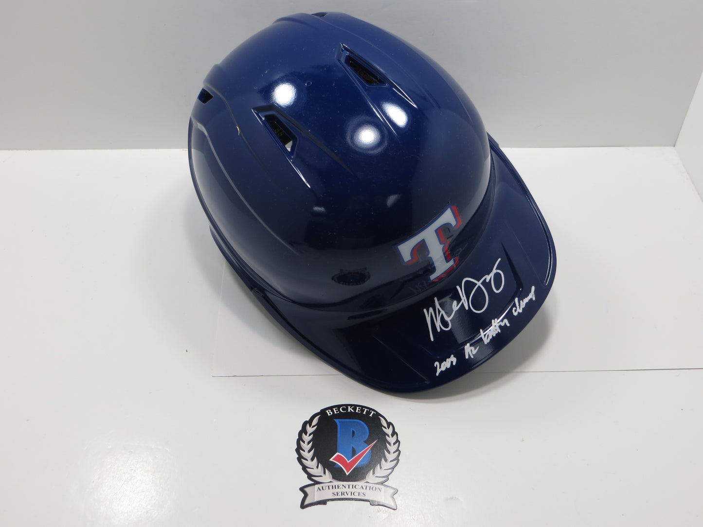 MICHAEL YOUNG TEXAS RANGERS FULL SIZE BATTING HELMET w/05BattingChamp BAS