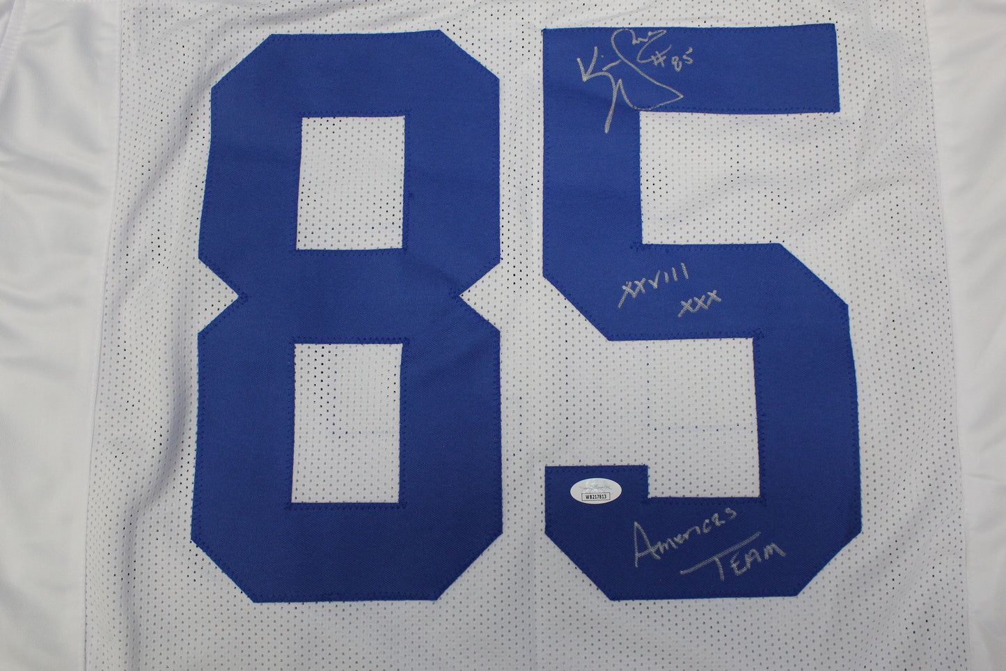 KEVIN WILLIAMS DALLAS COWBOYS SIGNED JERSEY Hurricanes w/INSCs XL JSA