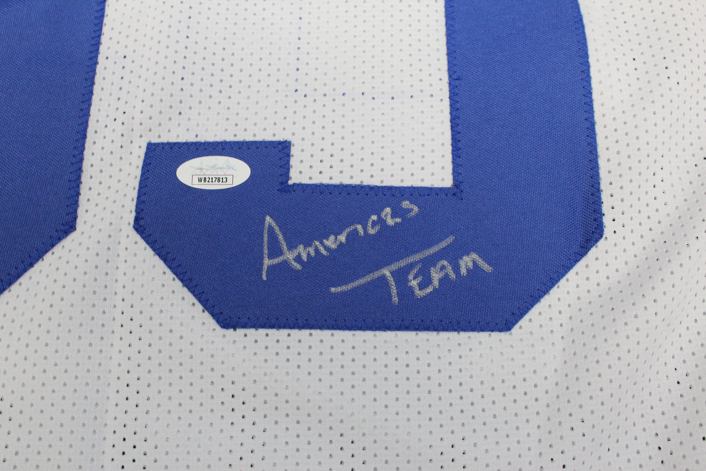 KEVIN WILLIAMS DALLAS COWBOYS SIGNED JERSEY Hurricanes w/INSCs XL JSA