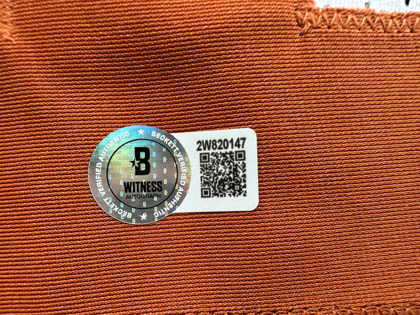 RICKY WILLIAMS SIGNED WHITE FOOTBALL JERSEY Texas Longhorns w/ "98 Heisman" BAS